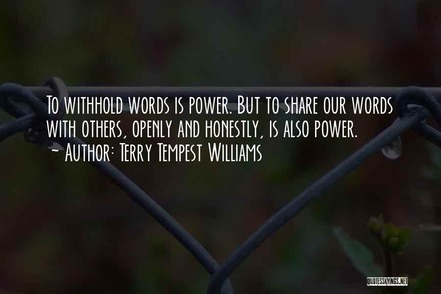 Terry Tempest Williams Quotes 918830