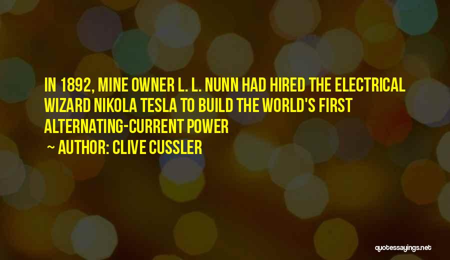 Tesla Electrical Quotes By Clive Cussler