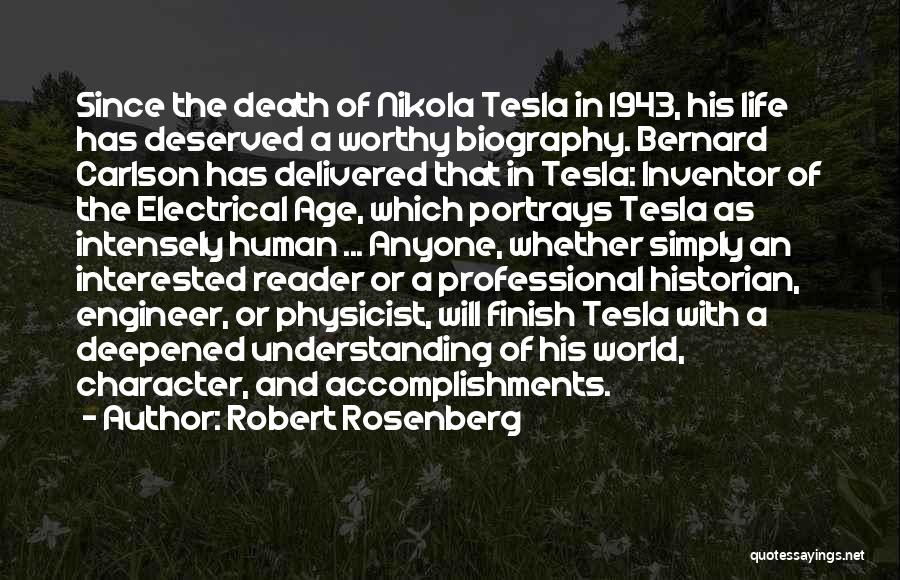 Tesla Electrical Quotes By Robert Rosenberg