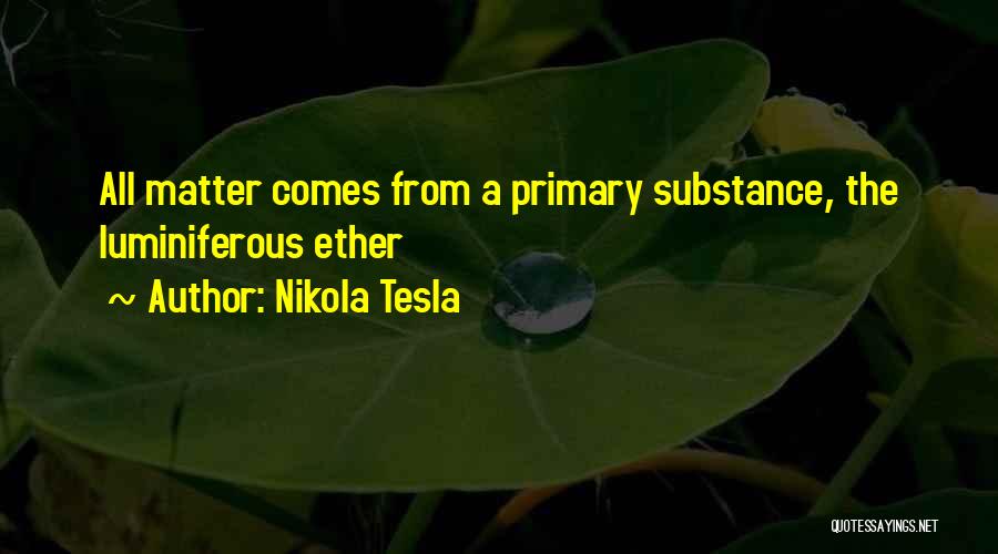 Tesla Ether Quotes By Nikola Tesla