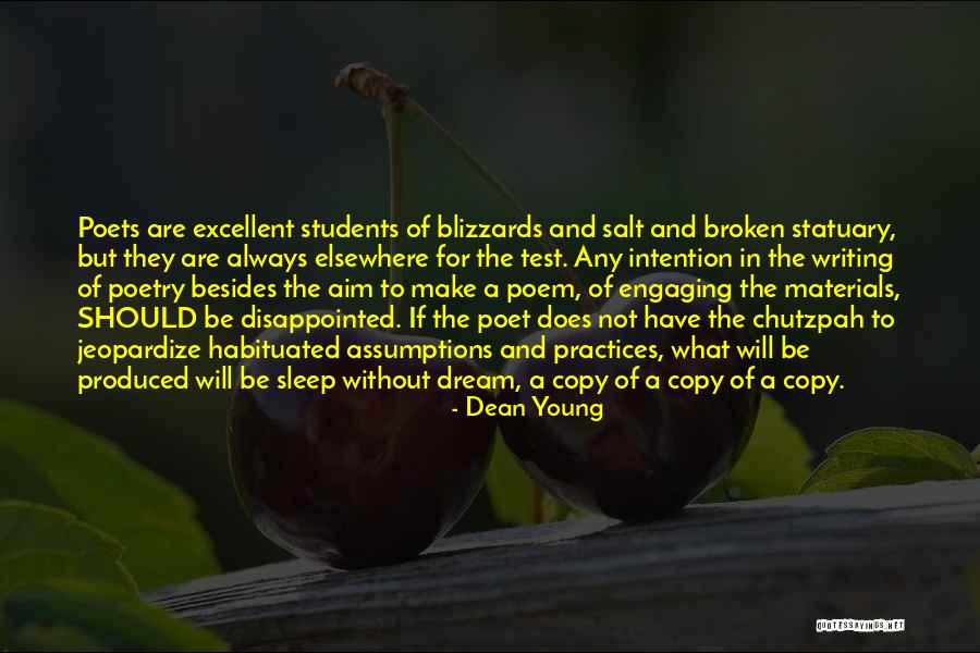 Test Materials Quotes By Dean Young Test Materials Quotes By Dean Young