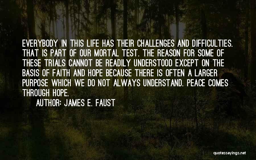 Test My Faith Quotes By James E. Faust