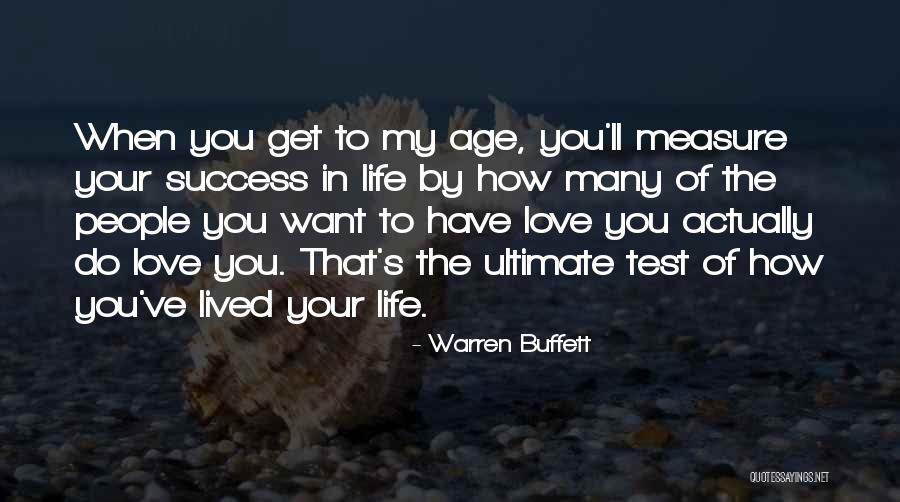 Test My Love Quotes By Warren Buffett