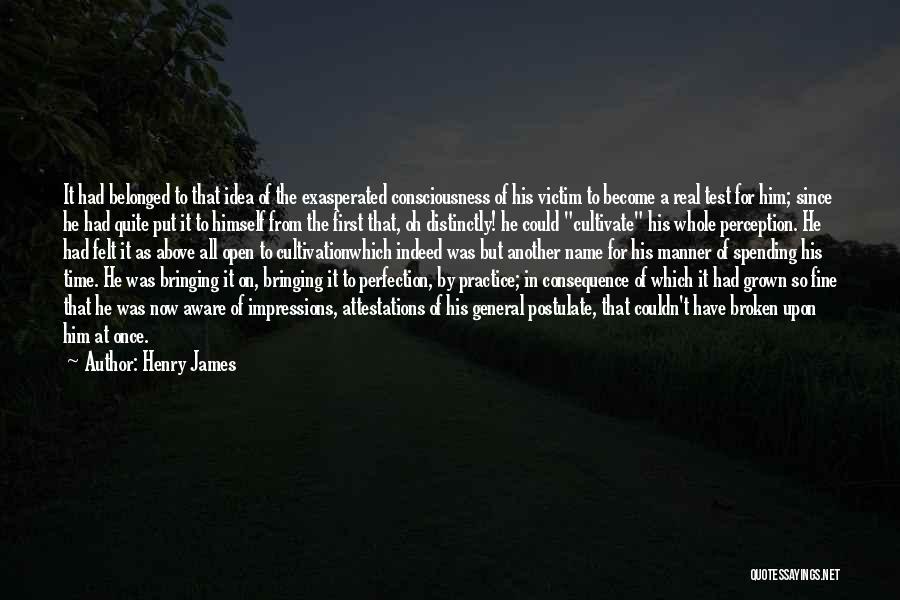 Test The Idea Quotes By Henry James