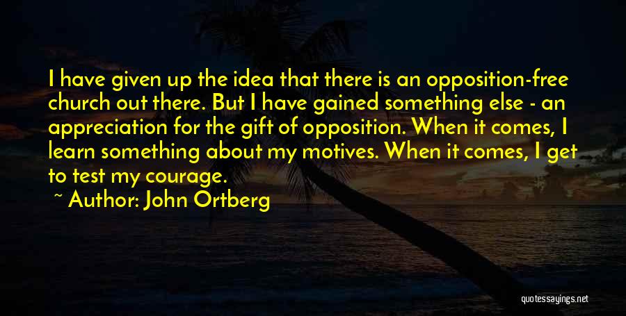 Test The Idea Quotes By John Ortberg