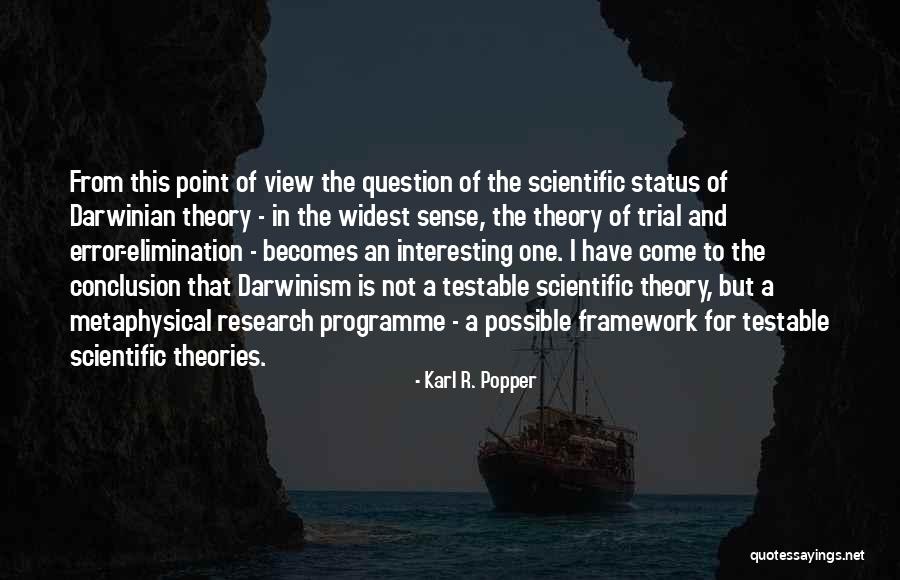 Testable Question Quotes By Karl R. Popper