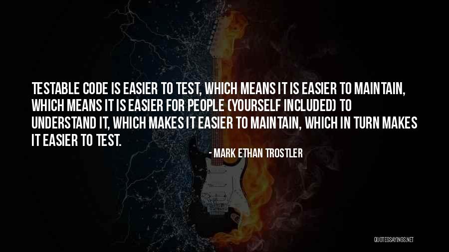 Testable Quotes By Mark Ethan Trostler Testable Quotes By Mark Ethan Trostler