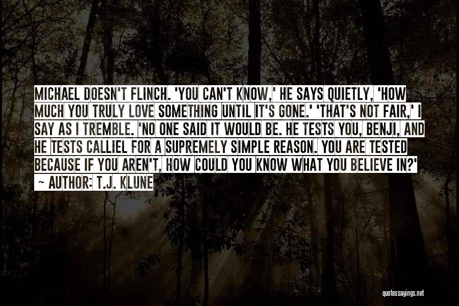 Tested Faith Quotes By T.J. Klune