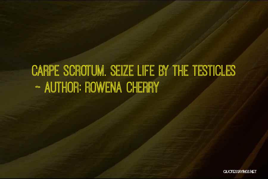 Testicles Quotes By Rowena Cherry