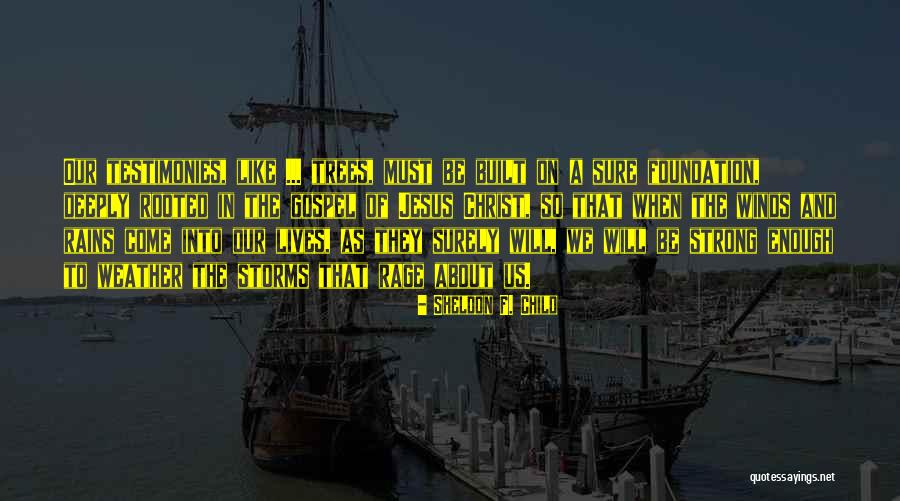 Testimonies Quotes By Sheldon F. Child Testimonies Quotes By Sheldon F. Child