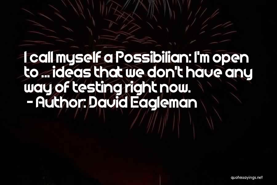 Testing Faith Quotes By David Eagleman