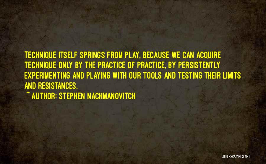 Testing Limits Quotes By Stephen Nachmanovitch