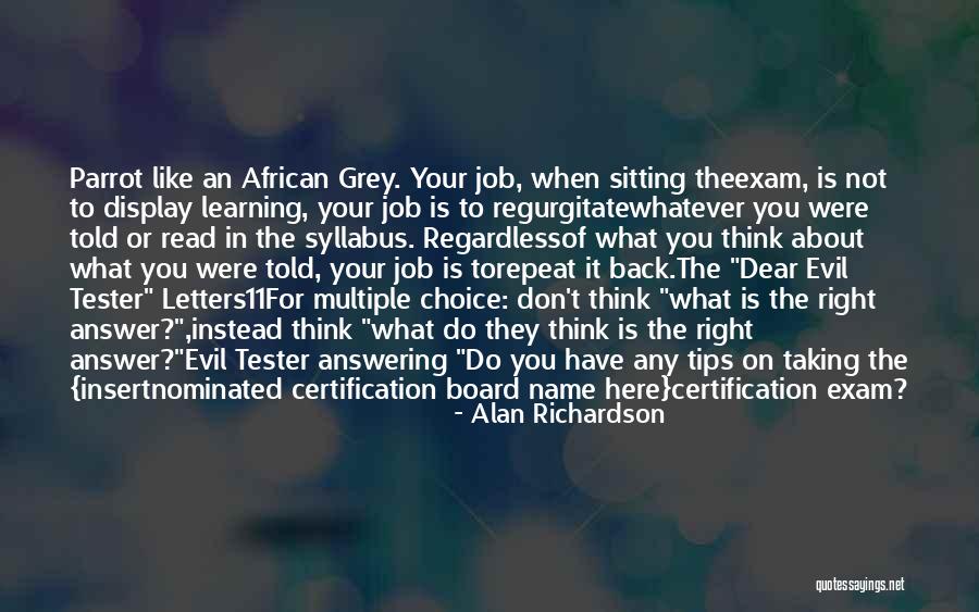 Testing Quotes By Alan Richardson Testing Quotes By Alan Richardson