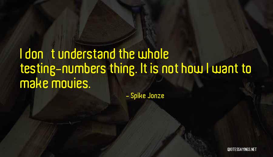 Testing Quotes By Spike Jonze