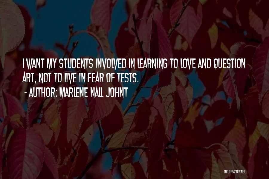 Tests Of Love Quotes By Marlene Nall Johnt
