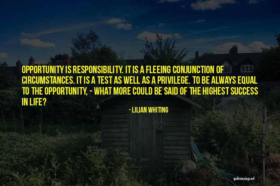 Tests Quotes By Lilian Whiting