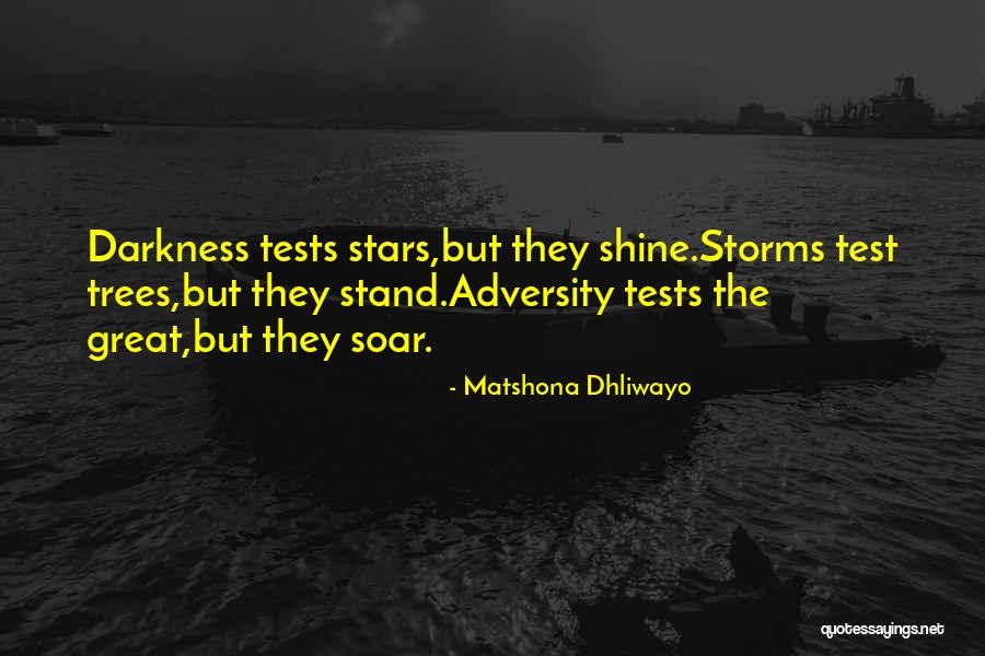 Tests Quotes By Matshona Dhliwayo