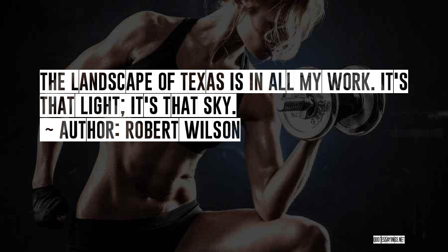 Texas Sky Quotes By Robert Wilson