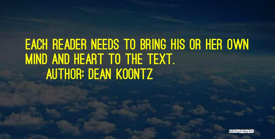 Text Quotes By Dean Koontz