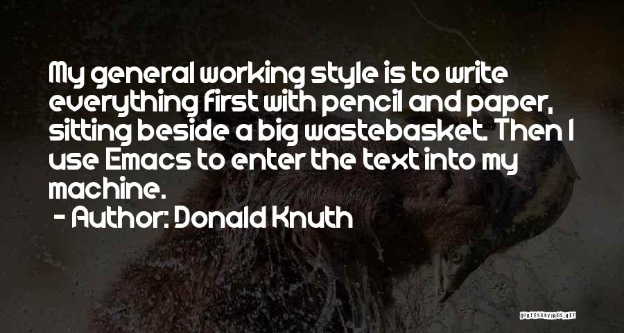 Text You First Quotes By Donald Knuth