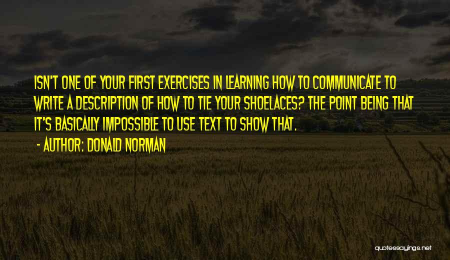 Text You First Quotes By Donald Norman