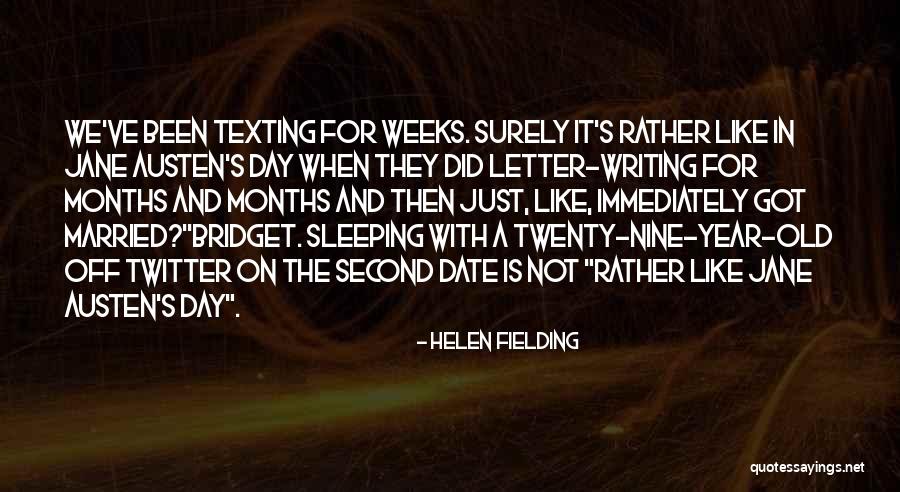 Texting The Letter K Quotes By Helen Fielding