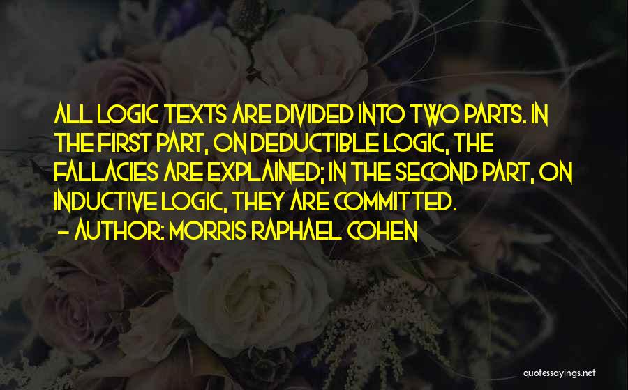 Texts Quotes By Morris Raphael Cohen