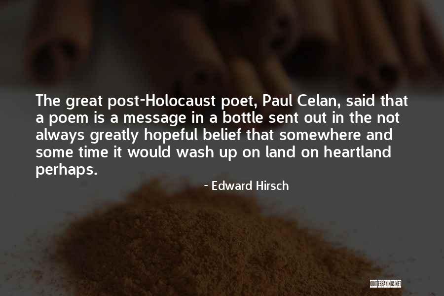 Tgether Quotes By Edward Hirsch Tgether Quotes By Edward Hirsch