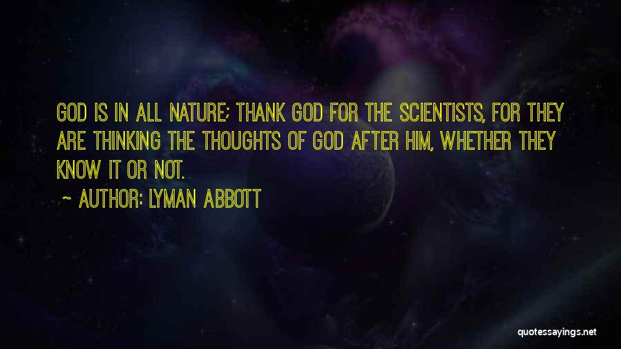 Thank God Quotes By Lyman Abbott