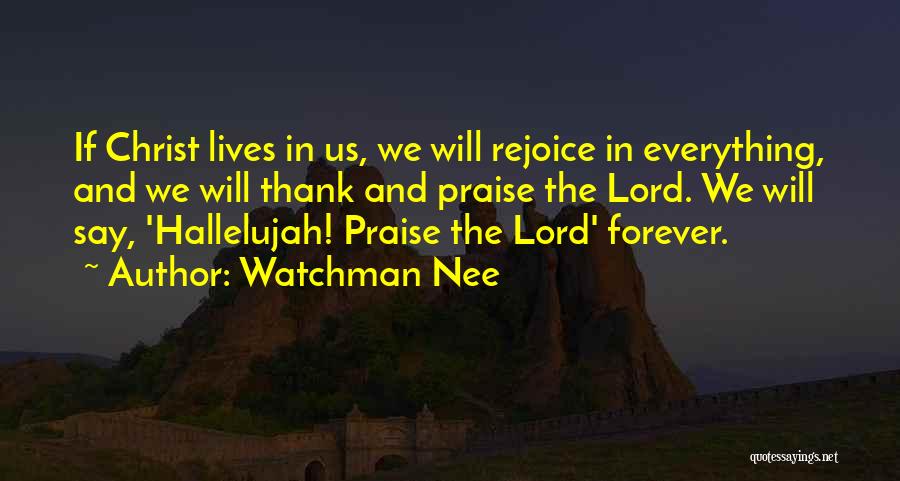 Thank Lord Quotes By Watchman Nee