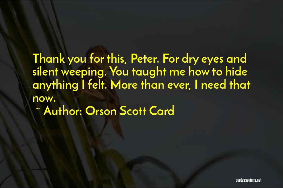 Thank U Card Quotes By Orson Scott Card