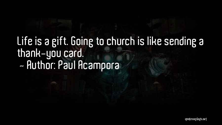 Thank U Card Quotes By Paul Acampora