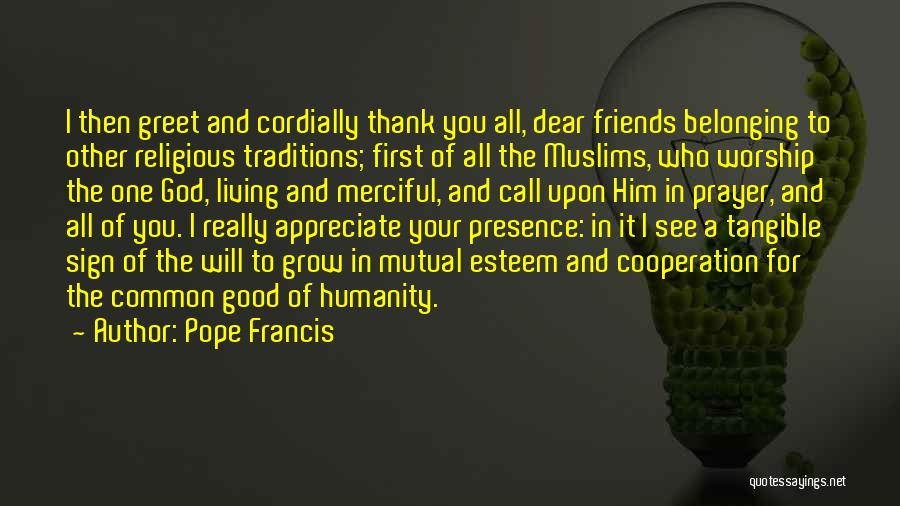 Thank You All My Friends Quotes By Pope Francis