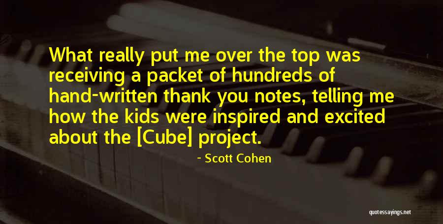 Thank You And Quotes By Scott Cohen Thank You And Quotes By Scott Cohen
