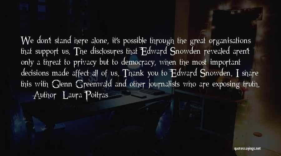 Thank You Are Quotes By Laura Poitras