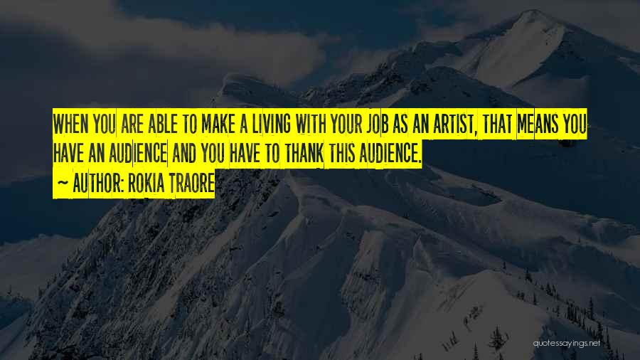Thank You Artist Quotes By Rokia Traore