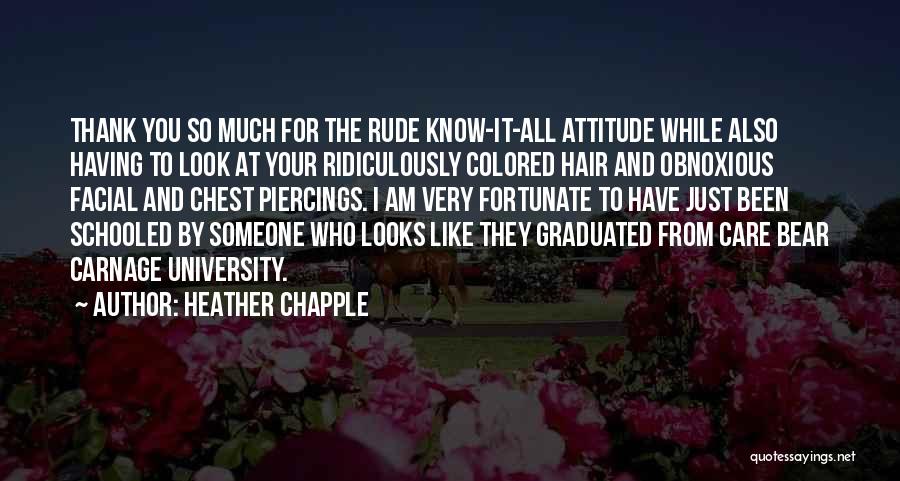 Thank You Attitude Quotes By Heather Chapple
