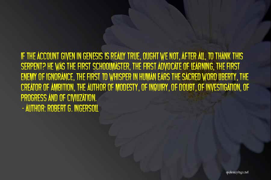 Thank You Author Quotes By Robert G. Ingersoll