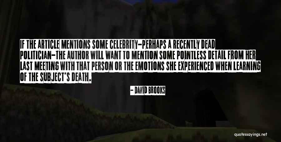 Thank You Donor Quotes By David Brooks Thank You Donor Quotes By David Brooks
