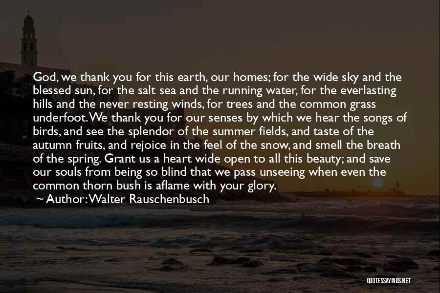 Thank You Earth Quotes By Walter Rauschenbusch