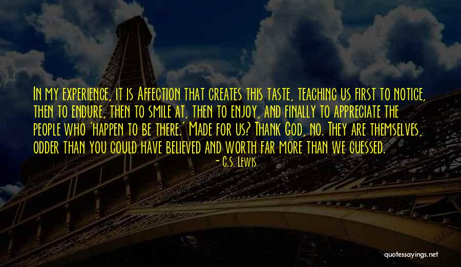 Thank You Experience Quotes By C.S. Lewis Thank You Experience Quotes By C.S. Lewis