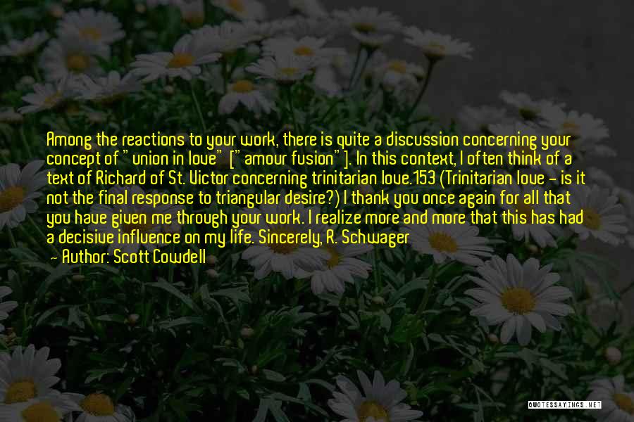 Thank You For All Your Work Quotes By Scott Cowdell