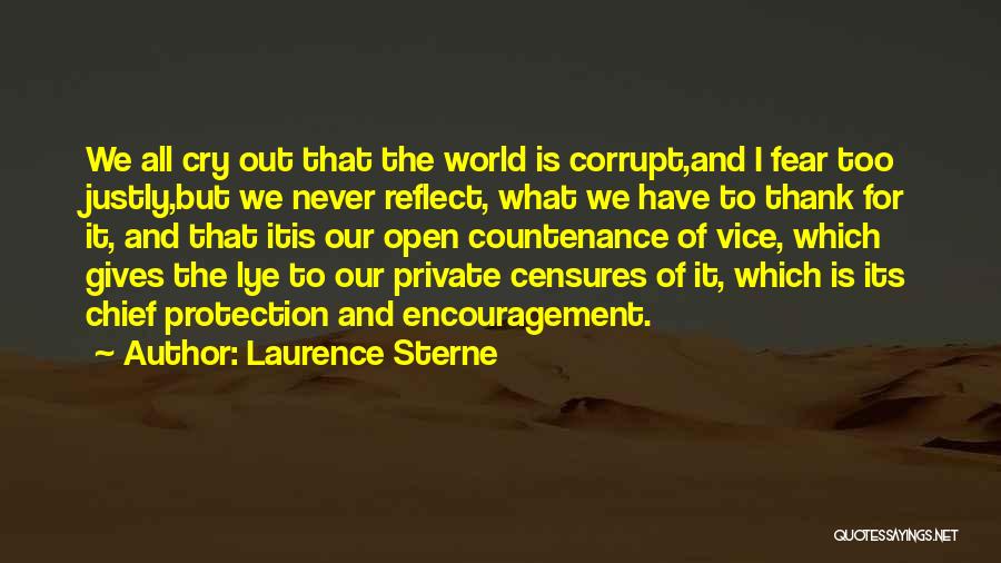 Thank You For Giving Me The World Quotes By Laurence Sterne