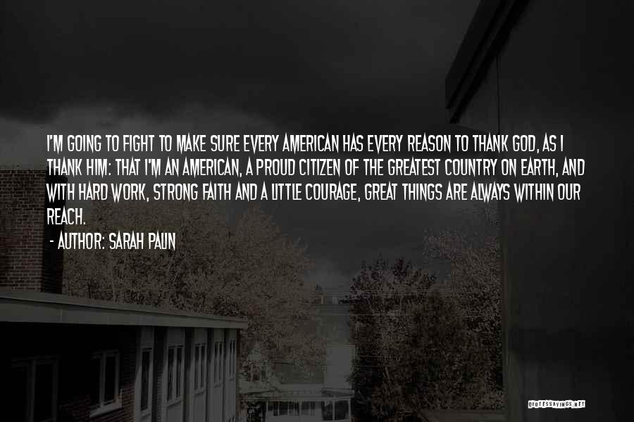 Thank You For Great Work Quotes By Sarah Palin