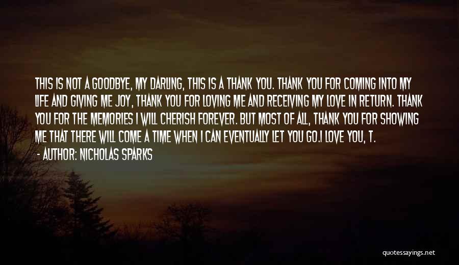 Thank You For Loving Me Quotes By Nicholas Sparks