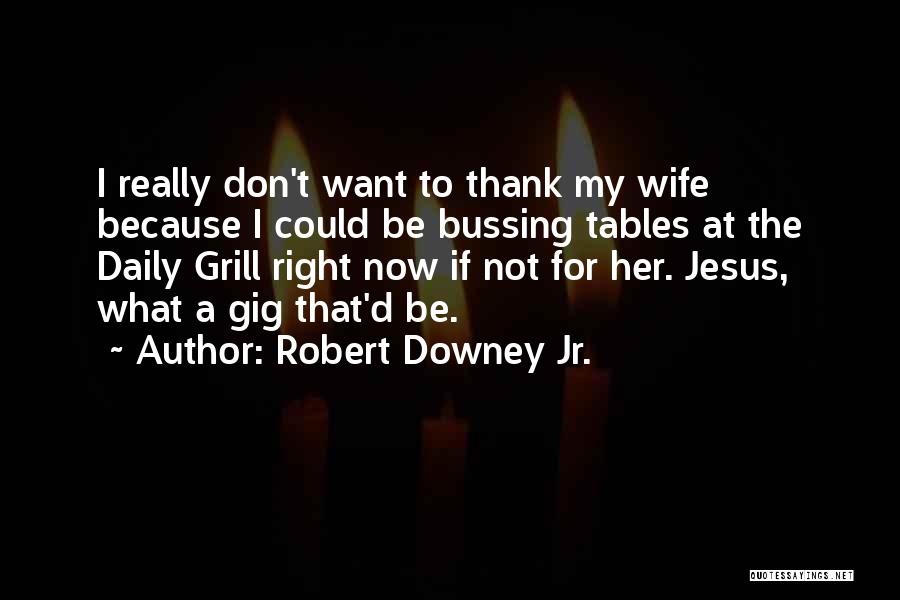 Thank You For My Wife Quotes By Robert Downey Jr.
