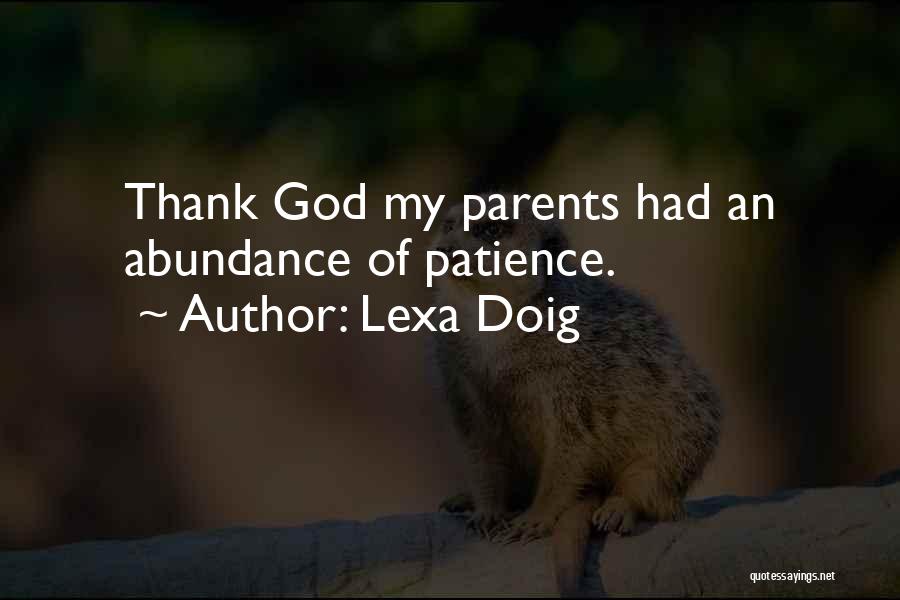 Thank You For Parents Quotes By Lexa Doig