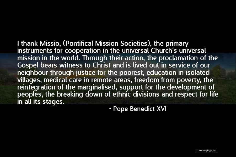 Thank You For Your Cooperation Quotes By Pope Benedict XVI Thank You For Your Cooperation Quotes By Pope Benedict XVI