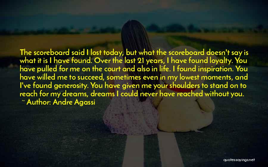 Thank You For Your Generosity Quotes By Andre Agassi