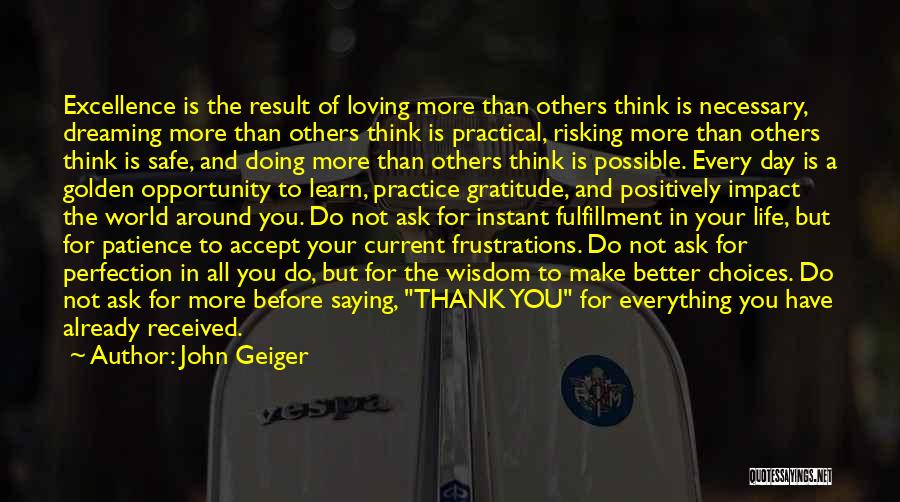 Thank You For Your Quotes By John Geiger